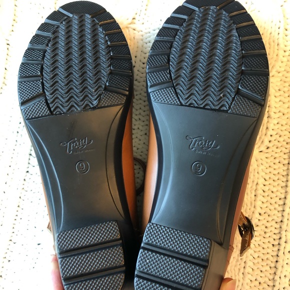 NIB Brown Leather Mary Jane Heels 9 - Picture 9 of 12